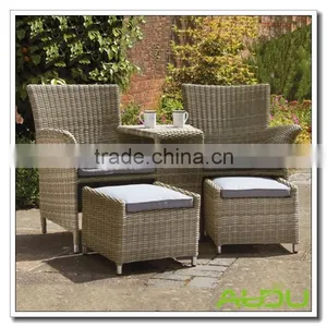 Audu Lawn Outdoor Wicker Bistro Set thumbnail-1