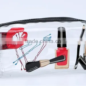 Store More Transparent PVC Rectangle Women's Cosmetic Bag thumbnail-2