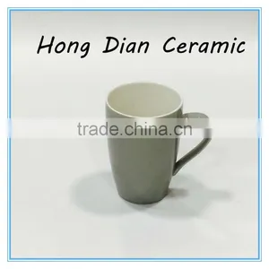 Bulk Coffee Mugs,OEM Printing Ceramic Coffee Mug in Grey Color thumbnail-1