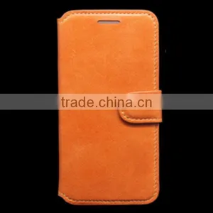 2017 Hot Sale Real Leather Mobile Phone Clamshell Holster For IPhone6 thumbnail-1