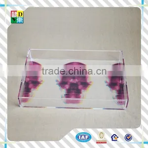 2016 Custom Design Acrylic Serving Tray Hot Sale Acrylic Food Tray PMMA Acrylic Tray With Insert Wholesale Pricce thumbnail-1