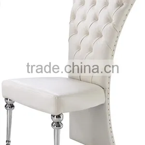 Unique Leg Stainless Steel Dining Chair With High Density Foam A67 thumbnail-5