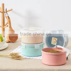 1200ml Round Plastic Preservation Box With Transparent Cover thumbnail-1