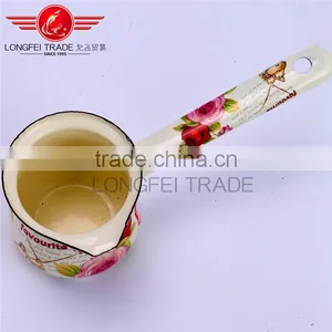 Eco-friendly OEM European Enamel Coffee Pot /coffee Cartoon With Long Handle thumbnail-3