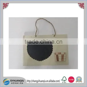 Wooden Kitchen Hanging Slate Blackboard School Children Room Craft Write Draw thumbnail-1