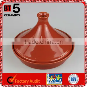 10" Brown Color Personalized Ceramic Moroccan Tagine thumbnail-1
