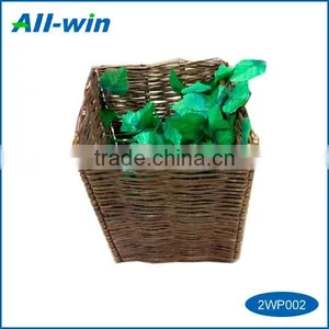Garden Tools Rattan Planter Rustic Wicker Basket With Inside Lining thumbnail-1