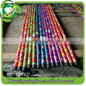 Wooden Broom Pole Pvc Coated Wooden Broom Stick Wooden Broom Handle thumbnail-2