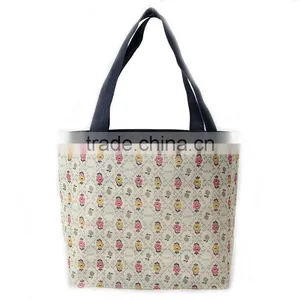 Wholesale Modern 600D Polyester Double Layer Fashion Shopping Handbag,women Shopping Tote Bag thumbnail-2