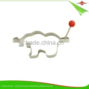 ZY-F1462 Stainless Steel Egg Ring pp Ball Handle Fried Egg Ring Elephant Style Mold thumbnail-3