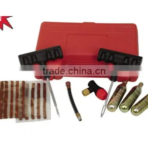 Auto Repair Tyre Tire Tools for Car Bike Motorcycle Puncture Tubeless Repair18pcs thumbnail-1