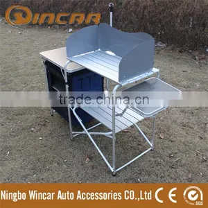 Aluminum BBQ Grill Table With Camp Kitchen thumbnail-2