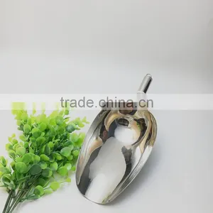 Wholesale Home Kitchen Item 1# Stainless Steel Ice Scoop Bar Tools Food Flour Shovel 36ounces thumbnail-1