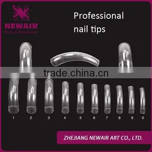 NEWAIR New Arrivals Salon 500pcs Clear Half Artificial Nail Tip Ultra-thin Transparent thumbnail-1