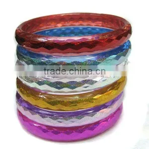 Diamond Cut Bangle Bracelet thumbnail-1