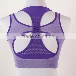 Net Shape Sexy Fitness Athletic Padded Seamless Women Wholesale Sports Bra thumbnail-5