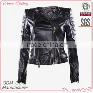 Apparel Factory Manufacturer High Quality With Exposing Zipper Cool Design Jacket thumbnail-1