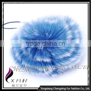 CX-A-54F Hand Made Wholesale Fur Flower Mobile Phone Charm Keychain thumbnail-2
