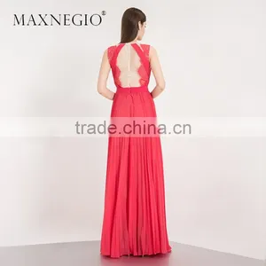 2017 Garment Factory New Arrived High Fashion Design Layered Lace Dress Woman Evening Dress thumbnail-5