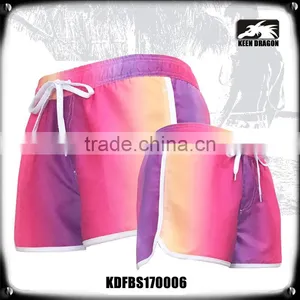 Neon Color Short Pants Scalloped Style Popular Women Swim Shorts thumbnail-1