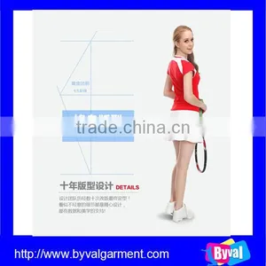 2016Fashion Women Sports Wear Dry Fit Tennis Suit Wholesale for Lady thumbnail-3