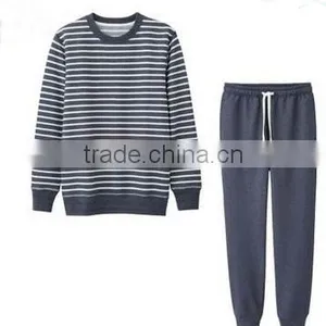 China Oem Stripe Pajamas Blanks Good Quality Wholesale Cheap Customized Comfort Fabric for Pajamas thumbnail-1