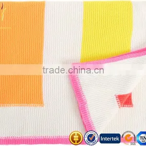 Super Soft Luxury Intarsia Knitted Cashmere Warm Baby Blanket thumbnail-3