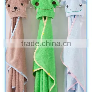 Embroidered Bamboo Soft Kids Towel With Hood,hooded Towel for Kids thumbnail-1