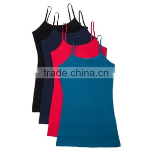 Fashion Designer Custom Women Wholesale Seamless Plain White Tank Top thumbnail-2