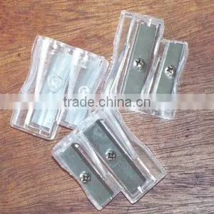Two Holes Plastic Pencil Sharpener thumbnail-1