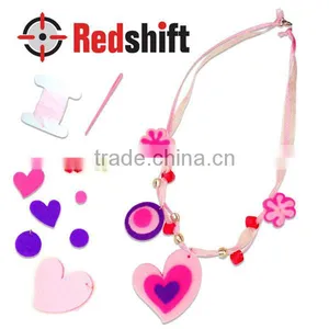 Craft Project for Kids Design Your Felt Jewelry Necklace Heart thumbnail-2