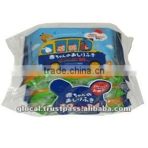 Japan Baby Wipes 'SMALL SHEET' 80sheets 3p/pack thumbnail-1