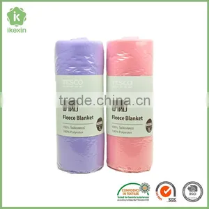 Promotion Gift Cheap Warm Polyester Knitting Fleece Blanket thumbnail-4