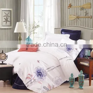 Chinese Style Blue Flowers Printed Flannel Blanket thumbnail-1