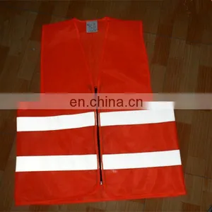 EN10471 Wholesale Hi Vis Reflective Fluorescent Polyester Polise Vest thumbnail-4