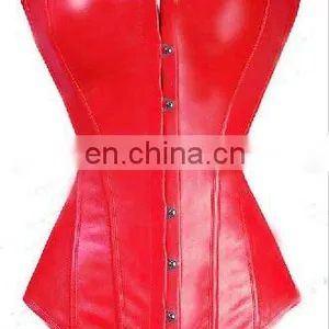 Wholesale Red Leather Corset Tops to Wear Out Corset Tops To Wear Out thumbnail-4