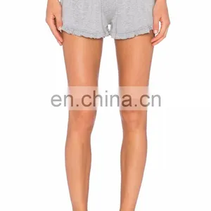 Wholesale Ruffled Hem Sports Gym Shorts thumbnail-2