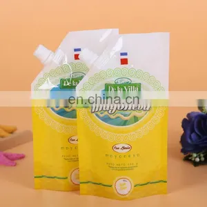 Wholesale Custom Design Pouch Plastic Spout Pouch Plastic Drinking Water Bag For Juice/Milk/Beer/Wine thumbnail-1