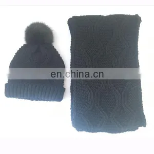 Newest Winter Fashion Hat and Scarf Set thumbnail-5