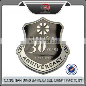 Engraved Metal Nameplate Custom Antique Silver Wine Bottle Metal Label thumbnail-1