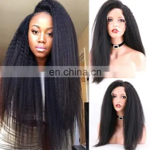 Hair Styler Kinky Straight Human Hair Full Lace Wig thumbnail-1