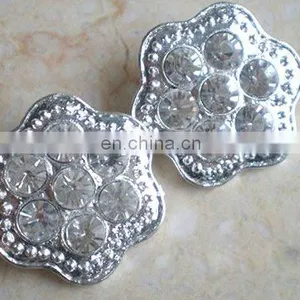 2013 New Rhinestone Hair Flower Embellishment Garment Accessory Button Shoe Clip thumbnail-1