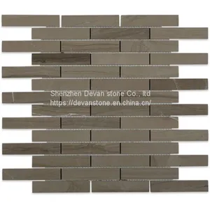 Athens Grey Marble Mosaic Kitchen Backsplash Mosaic thumbnail-2