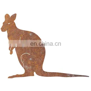 Realistic Corten Steel Animal Sculpture Craft thumbnail-1