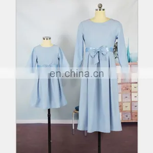 2019 New RED BIG BOW PARTY Dress Mother Daughter Matching Dress 3COLORS (this Link for WOMAN) thumbnail-5