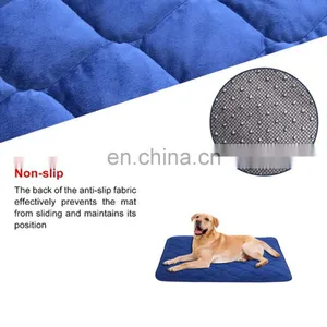 Dog Bed Mat Washable - Soft Velvet Crate Pad - Anti-slip Mattress for Small Medium Large Pets Products thumbnail-4