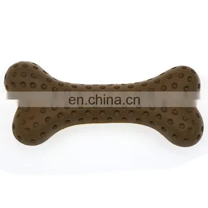 Easy to Clean Non-toxic Pet Chew Toy Molar Tooth Rubber Dog Toy Bone thumbnail-4