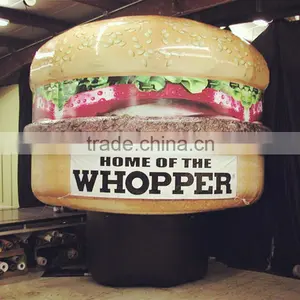 New Design Lifelike Advertising Pvc Inflatable Hamburger thumbnail-1