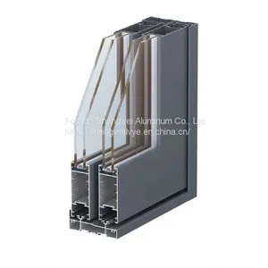 China Factory Aluminum Frame Sliding Window With Mosquito Net Double Glazing Sliding Glass Windows thumbnail-4