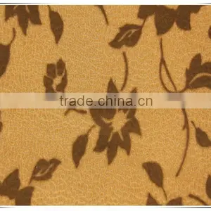 Beautiful Flower Design Flock Printied Sofa Fabric thumbnail-1